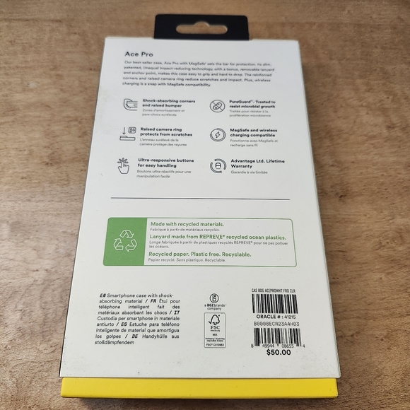 Body Guardz Ace Pro Clear / White case for iPhone 15 Pro Max 6.7" - Picture 2 of 5